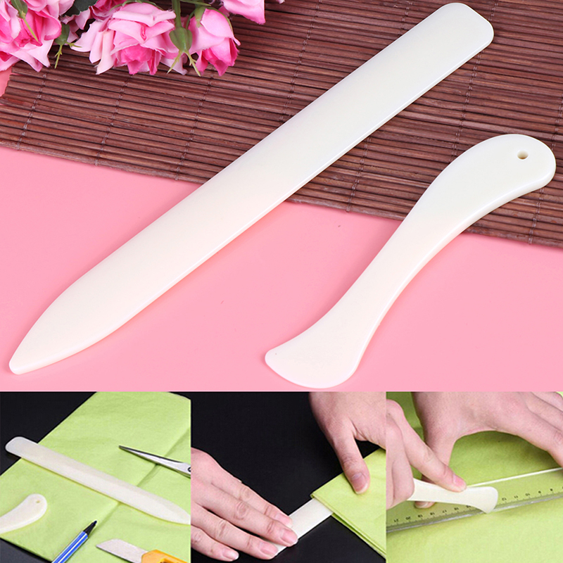 Bone Folder Tool - 2개/세트 뼈 접지기 공예 도구 가죽