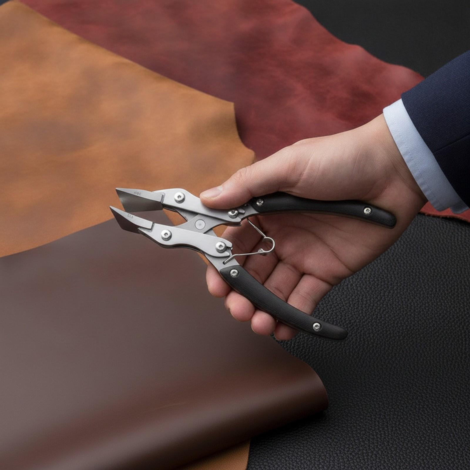 Leatherwork Hand Press - 평평한 코가 달린 플라이어, DIY 가죽