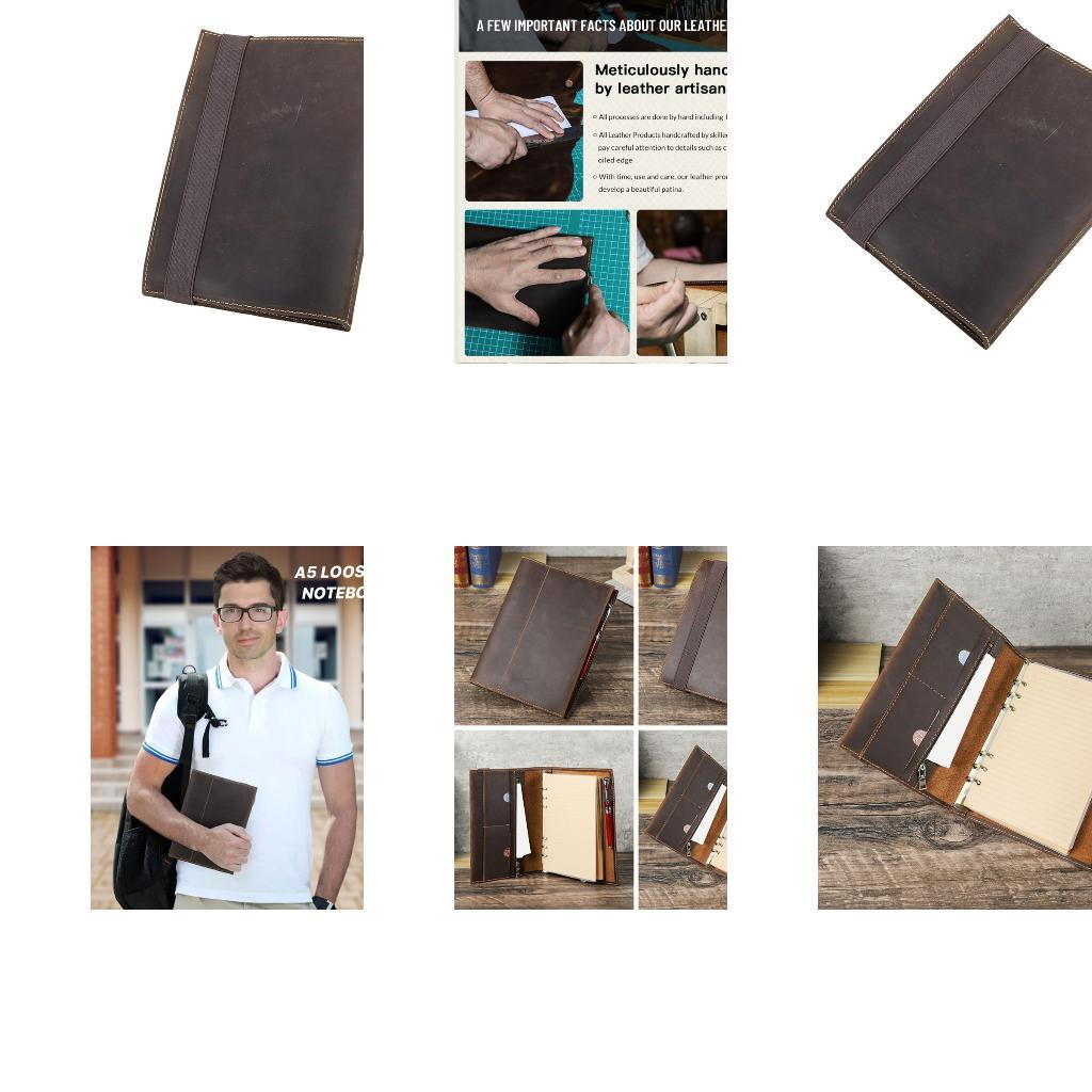 Leather Work Diary Covers - 학교, 직장, 여행 저널용 가죽 저널