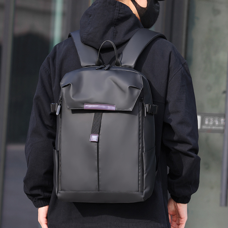 Leather Work Rucksack Mens - 방수 PU 가죽 비즈니스 노트북 백팩