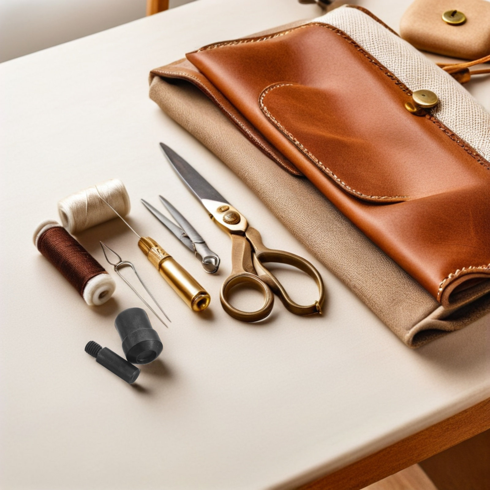 Leatherwork Hand Press - 2개 세트 리벳 설치용 펀치 다이,
