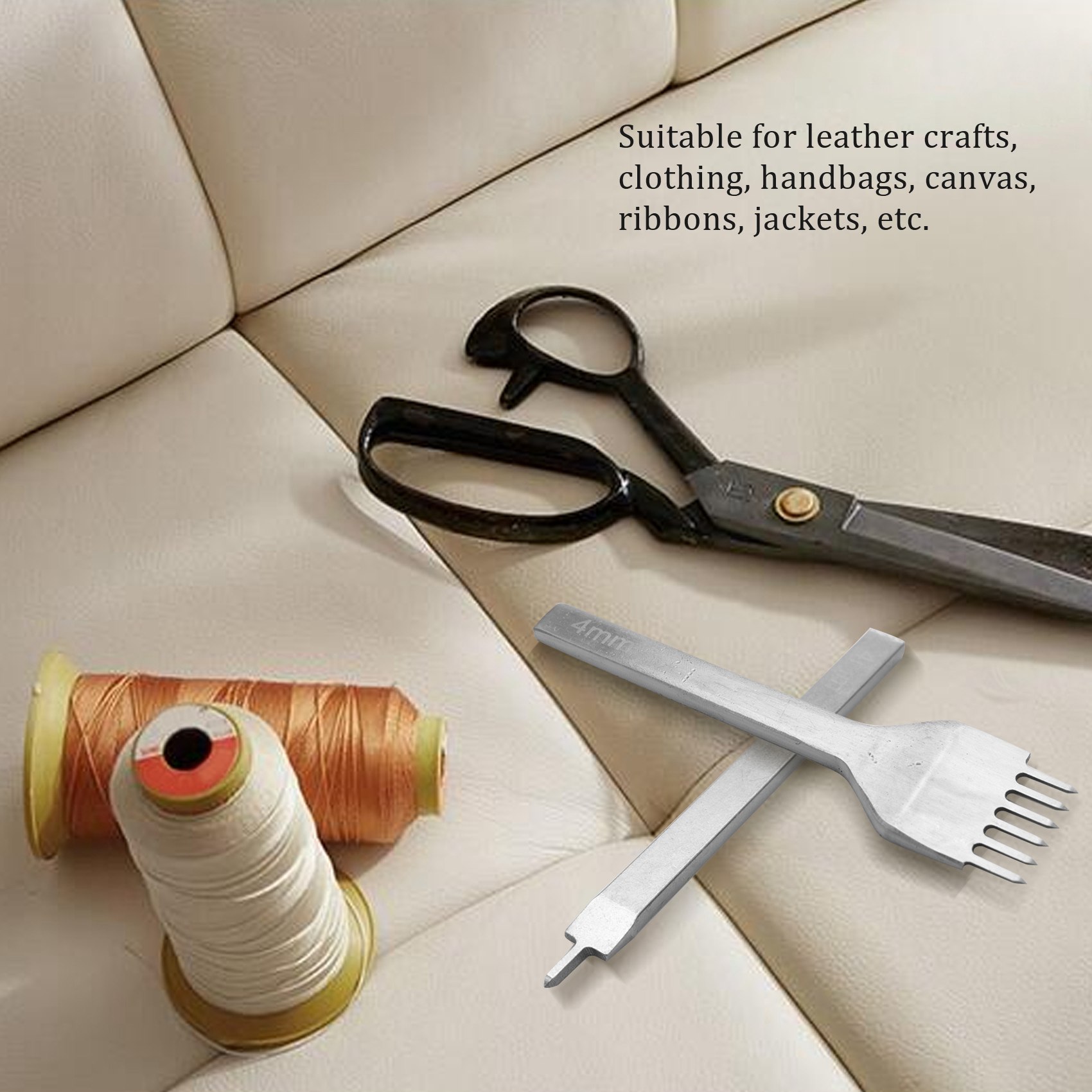 Groover Stitching Tool - BAAR-가죽 스티칭 치즐 세트, 레이싱 스티칭