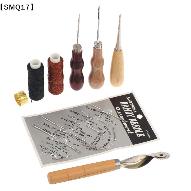 가죽 재봉 도구 세트: 나무 손잡이 바늘, 꿰뚫는 바늘 - Groover Stitching Tool 리뷰 및 가격