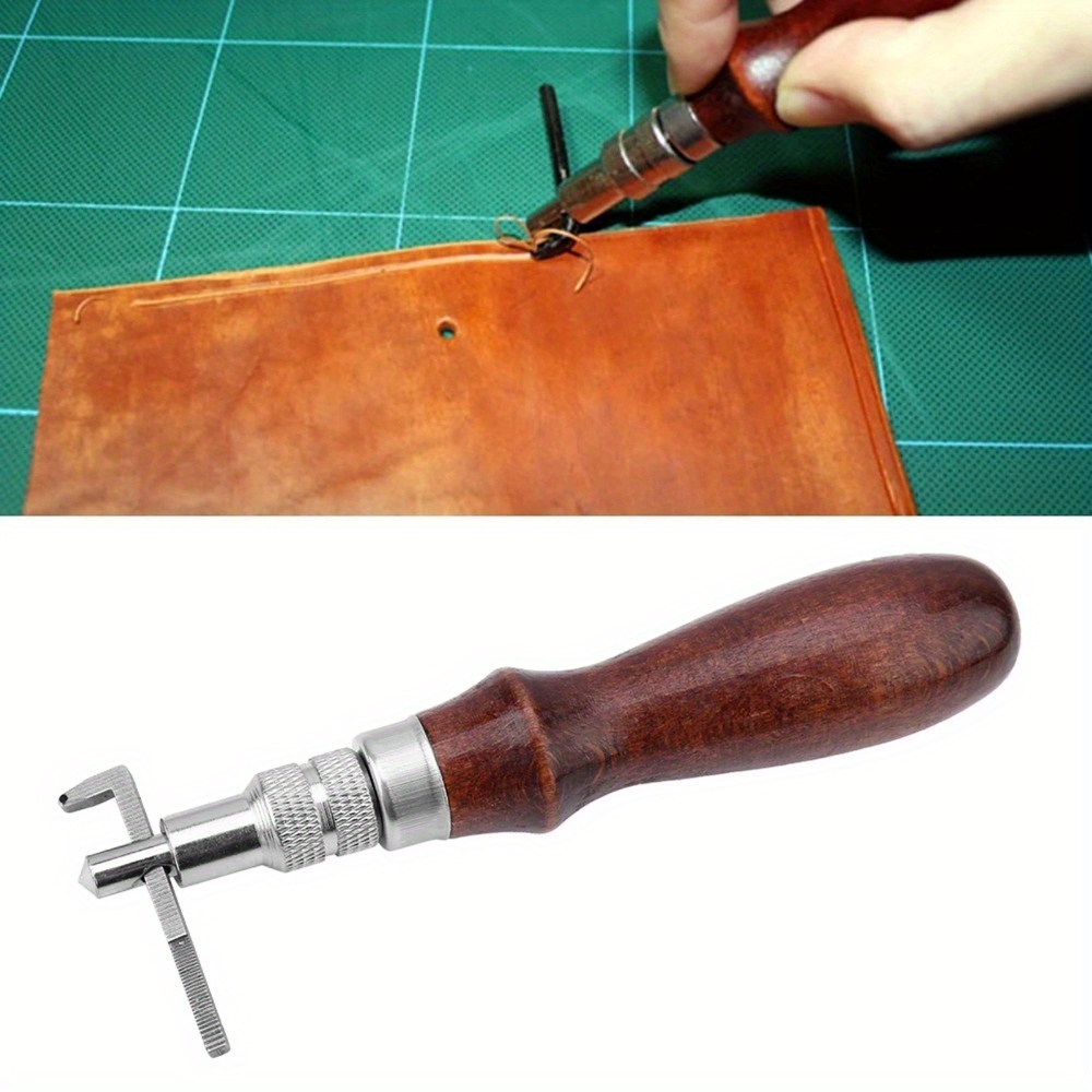 1개 조절 가능한 가죽 엣지 스티칭 그루버 노처 DIY - Groover Stitching Tool 리뷰 및 가격
