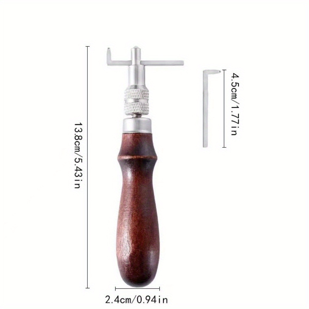 1개 조절 가능한 가죽 엣지 스티칭 그루버 노처 DIY - Groover Stitching Tool 리뷰 및 가격