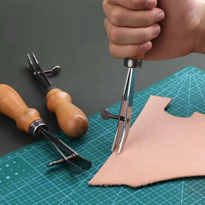 조정 가능한 가죽 가장자리 크리저 스크 라이버 압착 가 - Groover Stitching Tool 리뷰 및 가격