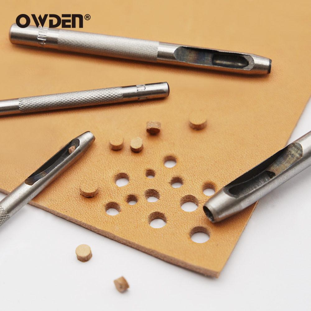 6pcs 가죽 구멍 펀칭 도구 강철 중공 원형 구멍 펀 - Rivet Setter Tool 리뷰 및 가격