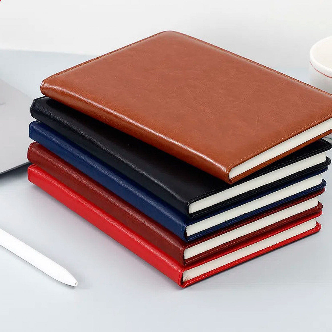 꽃무늬 PU 가죽 저널, 북마크 포함, 개인 맞춤형 소 - Leather Work Diary Covers 리뷰 및 가격