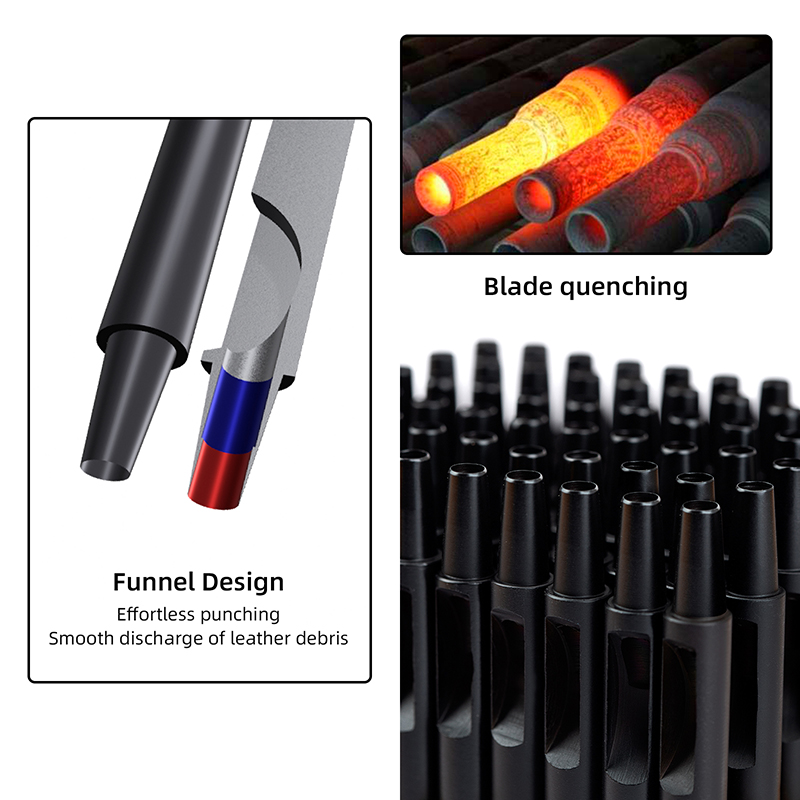 WUTA 1-10개 도금 티타늄 가죽 홀 펀치 라운드  - Rivet Setter Tool 리뷰 및 가격